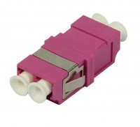 LWL-Kupplung, LC-Buchse/LC-Buchse, 50/125u Multimode OM4, erika-violett, duplex, PC, ohne Flansch, Synergy 21, LWL-Kupplung, LC-Buchse/LC-Buchse, 50/125u Multimode OM4, erika-violett, duplex, PC, ohne Flansch, Synergy 21,
