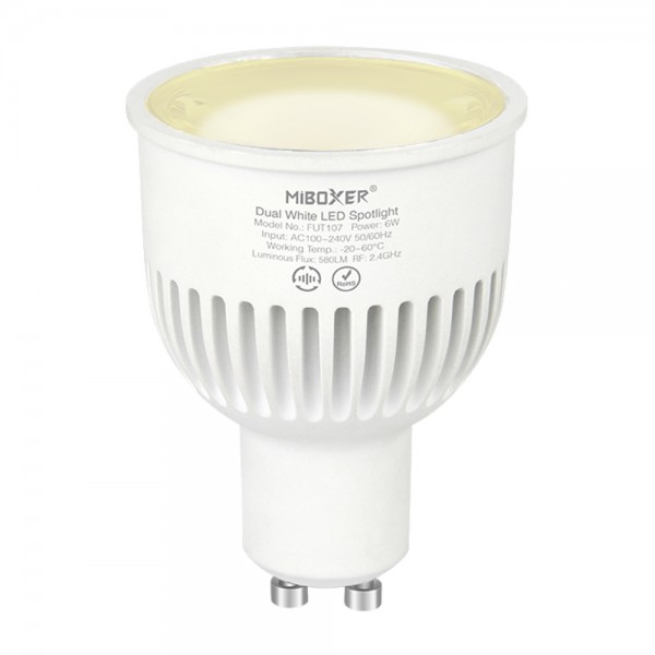 Synergy 21 LED retrofit GU10 6W GU10 dual white LED spotlight *Milight/Miboxer*