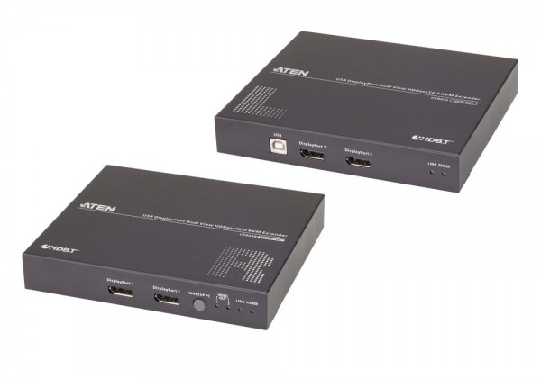 Aten Video/Audio/KVM-Extender,100/150mtr., DisplayPort(DP), Sender/Empfänger-Set, (4K bis zu 100m)