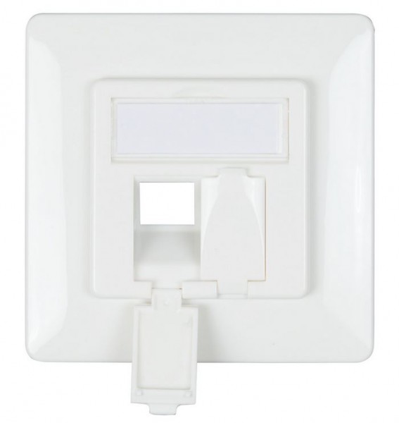 Keystone,Modulträger, UP Dosen für 2xTP-Modul, designfähig TAE, *ohne Module und Zentralplatte*