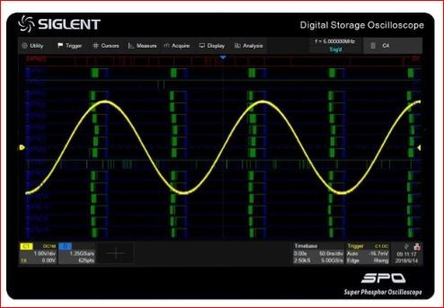 Siglent SDS5000X-16LA MSO Funktionssoftware / Bei der Siglent SDS5000X-16LA handelt es sich um eine MSO Funktionssoftware