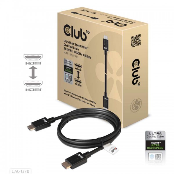 Kabel Video HDMI ST/ST 1,5m *Club3D* 8K60Hz Ultra