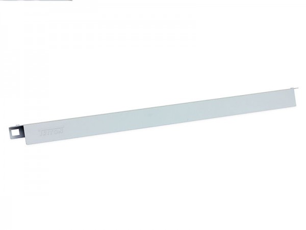 Triton 19"zbh. Schrankbeleuchtung, zbh. 19"-Blende für magnetische LED-Beleuchtungseinheit, Lichtgrau,