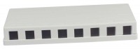 Keystone, Modulträger, Patchpanel für  8x TP-Modul, Aufputz,  weiss(ABS), Synergy 21, Keystone, Modulträger, Patchpanel für  8x TP-Modul, Aufputz,  weiss(ABS), Synergy 21,