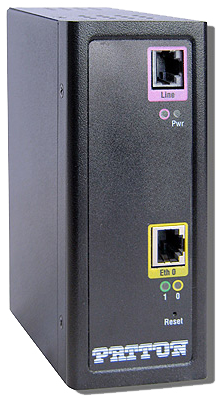 Patton Ruggedized 5.7 Mbps CopperLink 1311 Ethernet Extender (Local); Conformal Coated; 1 x10/100; -40 to 85C