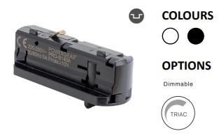 Powergear Mini 1PH 1 ADAPTER, Schwarz