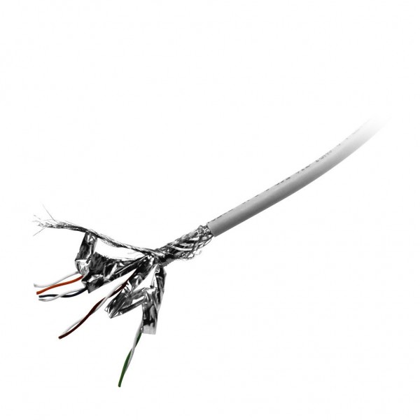 Kabel 500MHz, CAT6A, S-STP(S/FTP), Patchkabel(flex), grau, Hal, 305m Pull out Box, Synergy21,