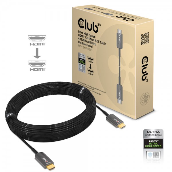 Kabel Video HDMI ST/ST 15,0m *Club3D* AOC 8K60Hz
