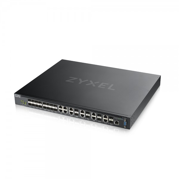 Zyxel Switch full managed Layer3 28 Port • 4x 10 GbE • 8x 10 Gb Combo • 16x SFP+ • 19" • NebulaFlex Pro • XS3800-28