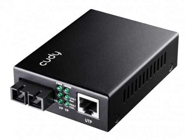 Cudy 10/100/1000M Gigabit PoE+ Media Converter, MC100GSA-20P