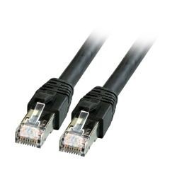 Patchkabel RJ45, CAT8.1 2000Mhz, 5m, schwarz, S-STP(S/FTP), BC, LSZH,