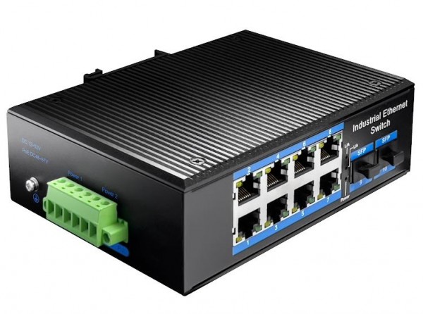 Cudy 8-Port Gigabit Industrial PoE Switch with 2 Gigabit SFP Port, IG1008S2P