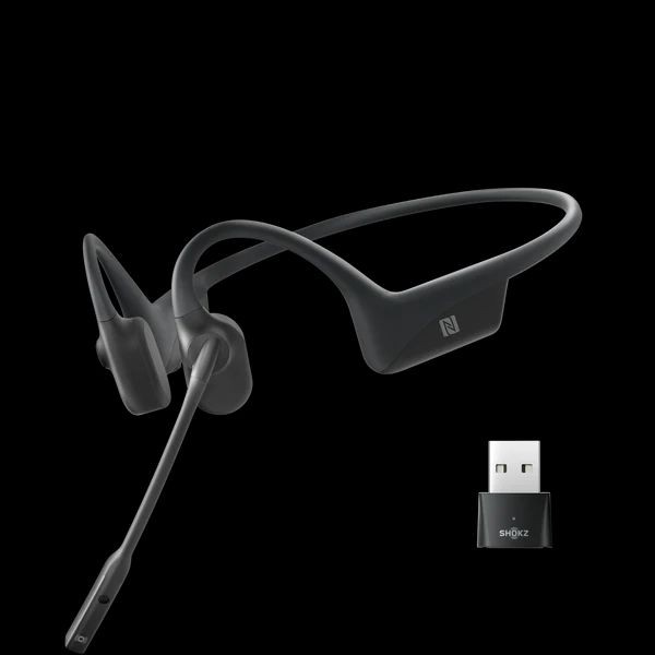 SHOKZ OpenComm UC (With USB-A) Bluetooth Wireless Bone Conduction Headset