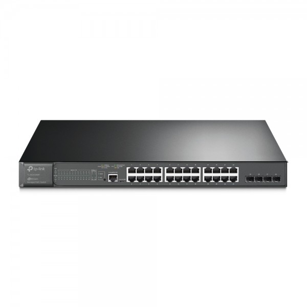 TP-Link Switch full managed Layer2+ 28 Port Â• 24x 1 GbE Â• 4x SFP Â• PoE Budget 384 Watt Â• 24x PoE at Â• 4x SFP Â• 19? Â• Omada Â• SG3428MP