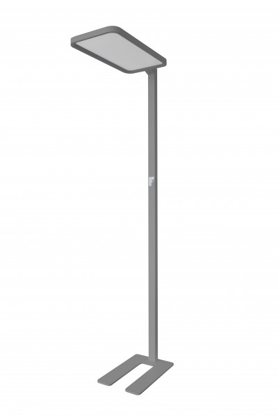 Synergy 21 LED office line floor lamp gray, dimmable