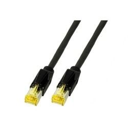Patchkabel RJ45, CAT6A 500Mhz,25m, schwarz, S-STP(S/FTP), PUR(Industrie), AWG26, mit CAT7 Rohkabel,