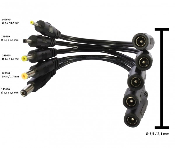 ALLNET spare power supply add. DC Jack ->DC plug adapter 5.5/2.1mm -> 5.5/2.5mm