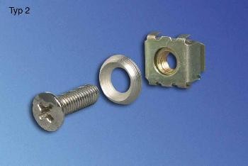 Vertiv(Knürr) zub.Befestigungsset Lochraster BL2,5mm, 50-Pack,