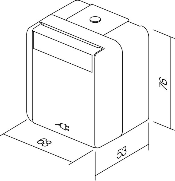 TEM Serie Fontana SOCKET Schutzkontakt+COVERIP44 2P+E 1
