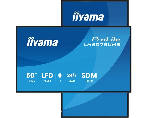 TFT 49,5&quot;/125,7cm iiyama ProLite LH5075UHS - 24/7 *schwarz* 16:9