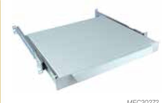 Vertiv(Knürr) zub.Schreibplatte 1HE, 19??, B408xT560mm, t565-750, Schwarzgrau,