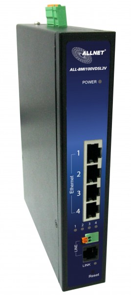 ALLNET ISP Bridge Modem VDSL2 with Vectoring Industrial IP30 VDSL2V ?ALL-BMI100VDSL2V?