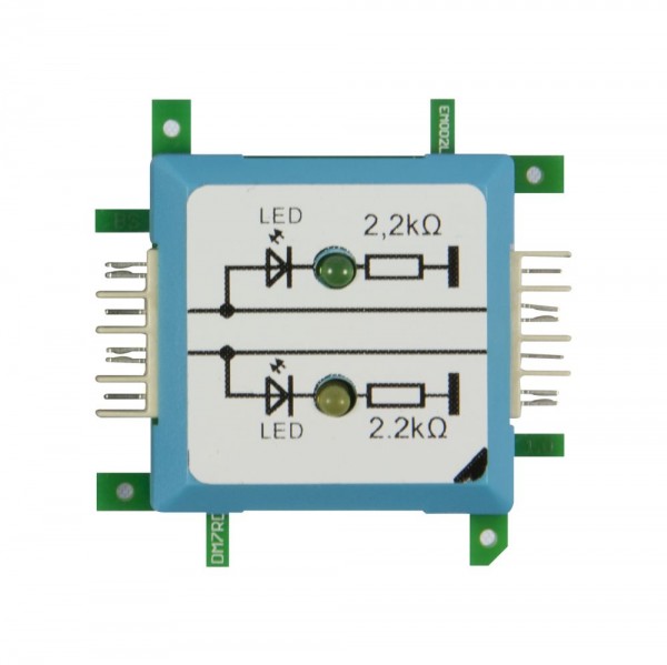 ALLNET Brick?R?knowledge LED dual auf Masse grün & gelb Signal durchverbunden