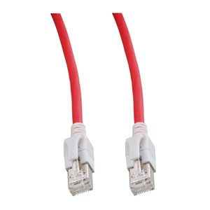 Patchkabel RJ45, VC LED, CAT6A 500Mhz, 2m, rot, LED in den Steckern!