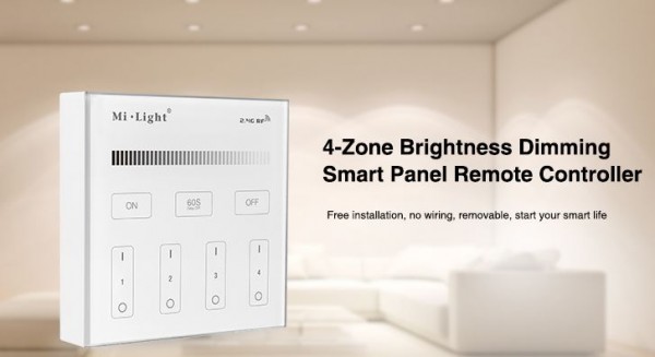 Synergy 21 LED remote smart panel single color 4zones *Milight/Miboxer*