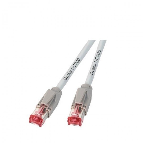 Patchkabel RJ45, CAT6A 900Mhz, 0,25m weiss, S-STP(S/FTP), ND-UC900+TM21