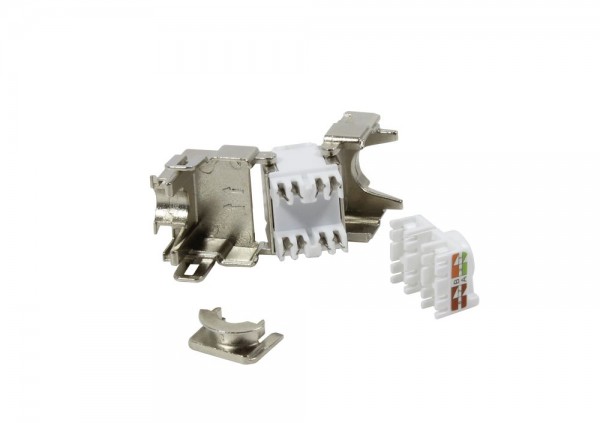 Dosen TP,AP(IP66),1-fach(Eckiger Außenrahmen),CAT6A, Keystone groß, Reinweiss, Synergy 21,