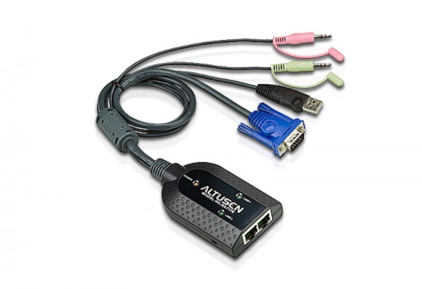 Aten KVM-Switch.zbh.Adapter Cable, 2xTP USB+HDB+Audio,