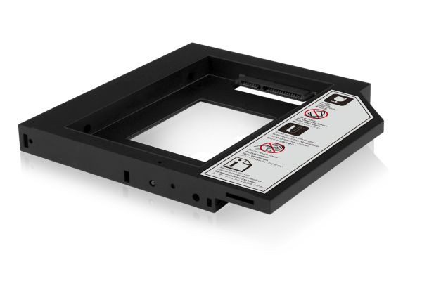 ICY Box Adapter, 2, 5'', intern für SSD/Festplatten, IB-AC640, Schwarz