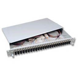 LWL-Patchpanel Spleisbox,19&quot;, 6xSC-Duplex, 9/125um, ausziehbar,