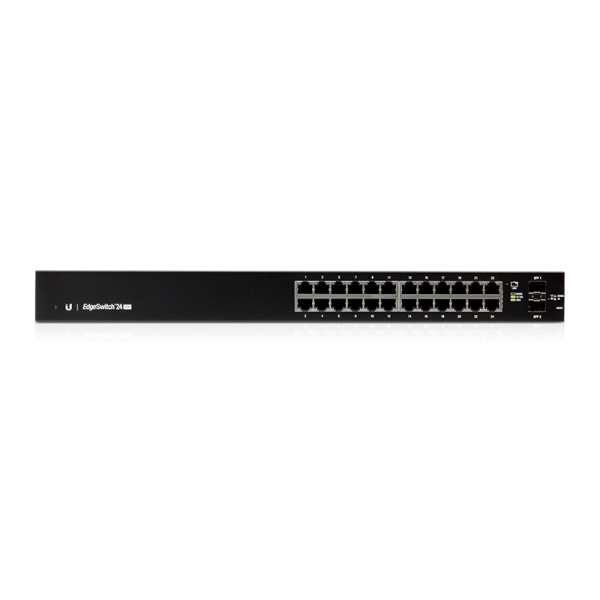 Ubiquiti EdgeSwitch 24 / Lite / 24 Gigabit RJ45 Ports / 2 SFP Ports / 1 Serial Port / ES-24-Lite