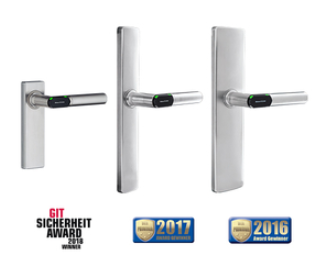 U&amp;Z Private CX2174 Elektronischer Türbeschlag /Drücker L-Form /Outdoor IP66