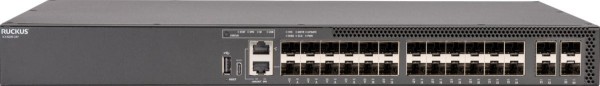 CommScope RUCKUS ICX8200-24 Switch, 24x10/100/1000 Mbps ports, 4x25 GbE SFP28 stacking/uplink-ports