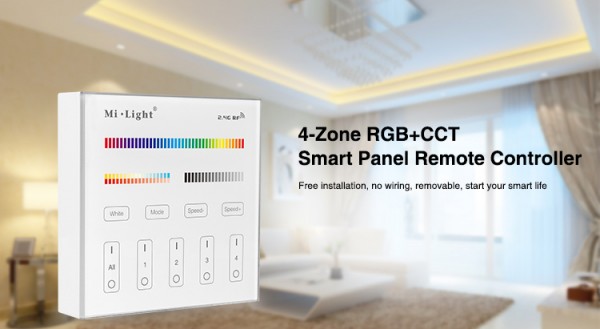 Synergy 21 LED remote smart panel RGB-WW (RGB-CCT) 4 zones *Milight/Miboxer*