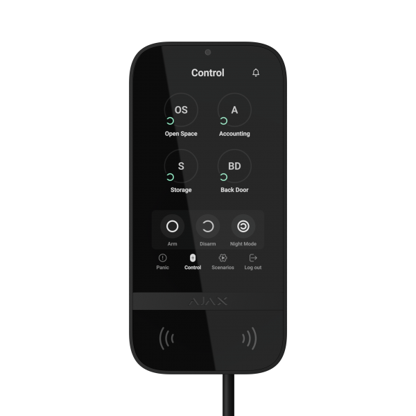 Ajax Alarmanlage KeyPad TouchScreen Fibra *schwarz*