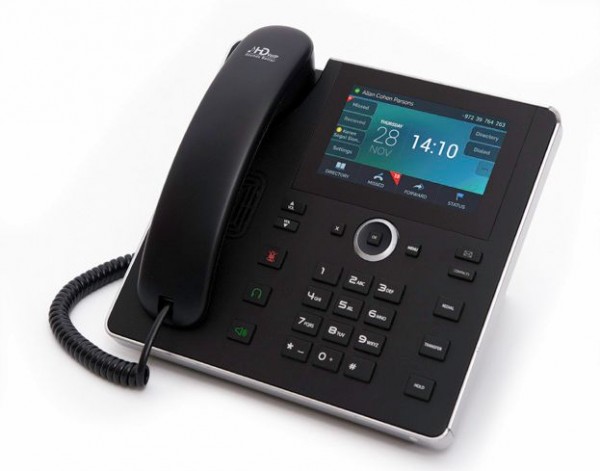 AudioCodes SFB C450HD IP-Phone PoE GbE with integrated BT and WiFi and an external power supply black
