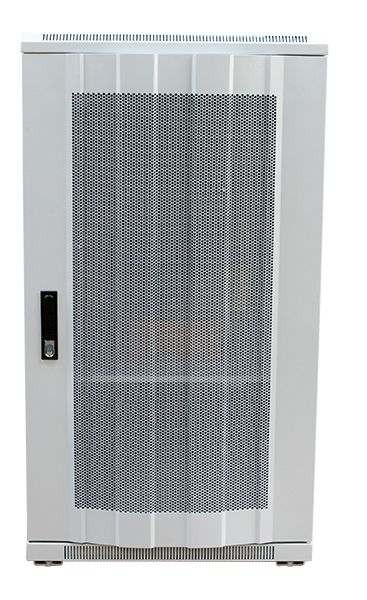 ALLNET 19&quot;Schrank, 12HE, B600/T1000mm, perforierte Blechtüren, Lichtgrau, SNB-Serie,