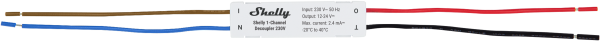 Shelly · Unterputz Zubehör · "1-Channel Decoupler 230V"