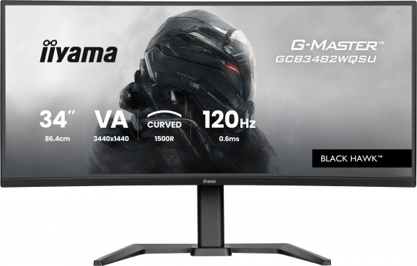 TFT 34,0&quot;/86,4cm iiyama G-Master GCB3482WQSU Black Hawk *schwarz* curved