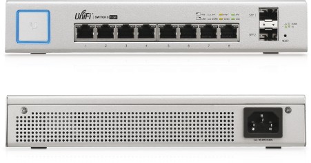 USED_Ubiquiti Switch smart managed Layer2 8 Port Â• 8x GbE Â• PoE Budget 130W Â• 8x PoE at Â• Desktop Â• Lüfterlos Â• UniFi Â• US-8-150W USED