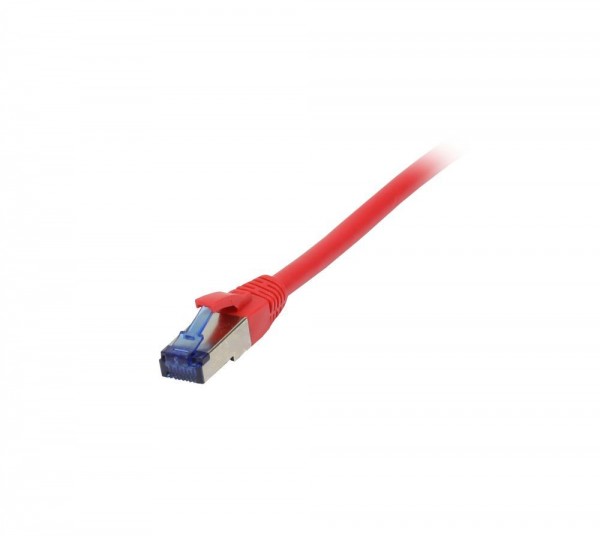 Patchkabel RJ45, CAT6A 500Mhz, 2m, rot, S-STP(S/FTP), TPE/LSZH(Superflex), AWG26, Synergy 21