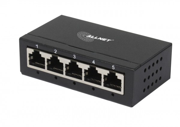 ALLNET Switch unmanaged Layer2 5 Port • 5x 1GbE • Fanless • ALL-SG8005
