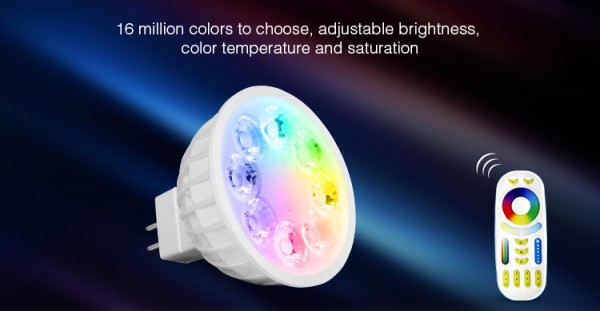 Synergy 21 LED Retrofit GX5,3 4W RGB-WW lamp with RF and WLAN *Milight/Miboxer*