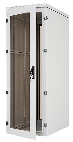 Triton 19"Schrank 27HE, B600/T1200, Lichtgrau, IP54, Dreipunktschließung,