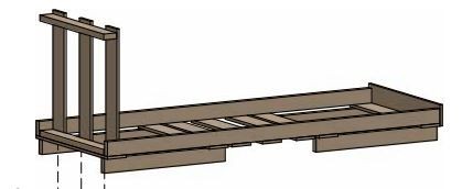 Triton 19&quot;zbh.Paletten zusatzkosten für 54HE/800x1000, Palettenabmessung BxTxH 1150x2670x975