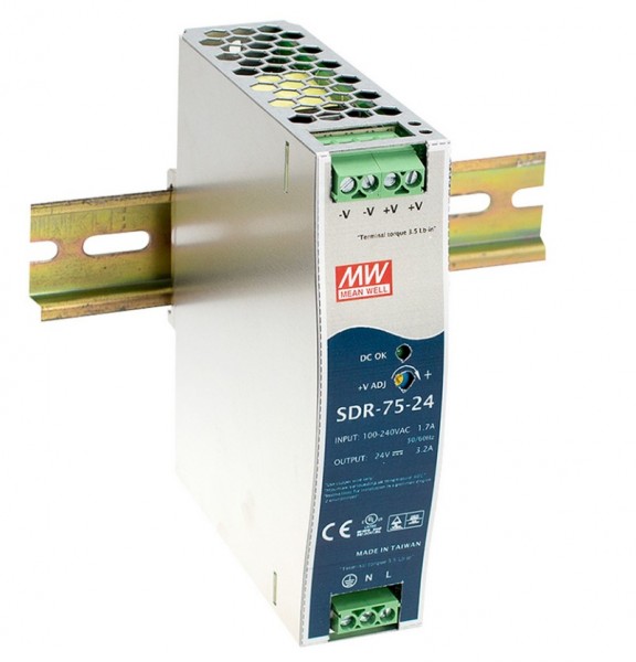 MEANWELL Netzteil - 24V 75W Hutschiene